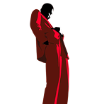 Man in Red Suit Illustration